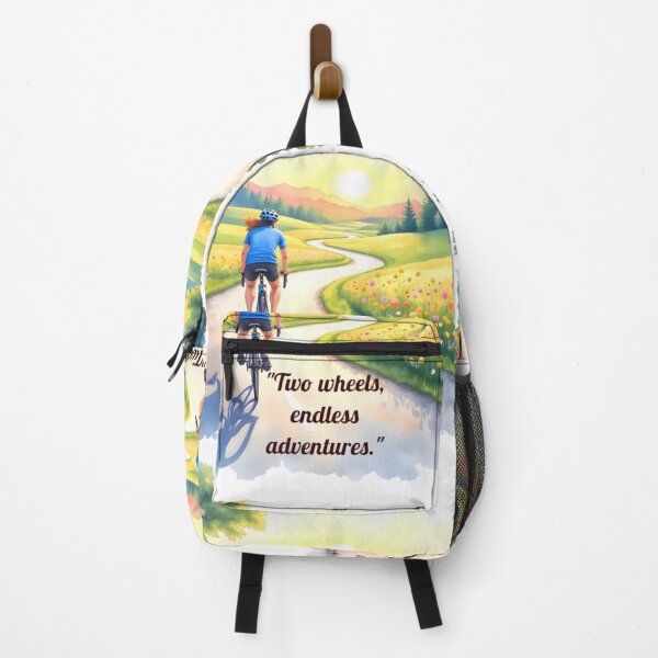 Item preview, Two Wheels Endless Adventures Motivational Quote designed and sold by nhk999.