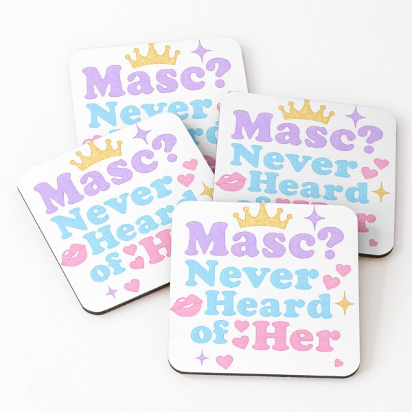 Item preview, Masc? Never Heard of Her – Femme Queer Sass Pastel Design designed and sold by Haus Of Sin.