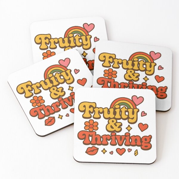 Item preview, Fruity & Thriving – Retro Queer Pride Aesthetic Design designed and sold by Haus Of Sin.