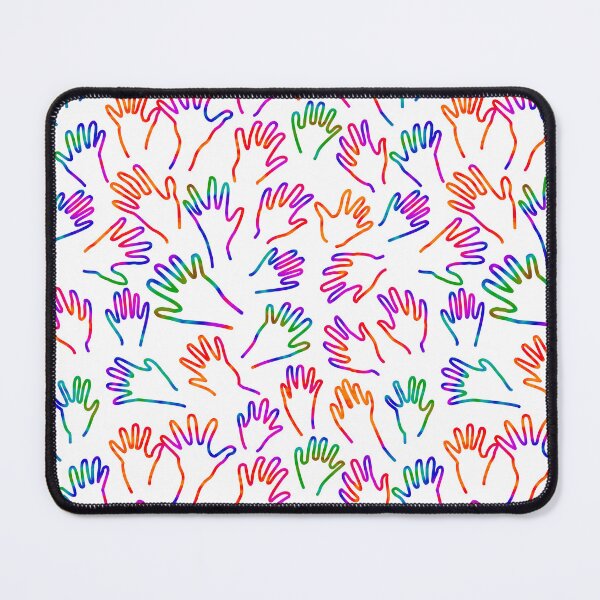Item preview, Rainbow Cave Hands on White designed and sold by Art in My Loft.