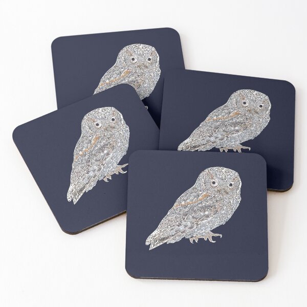 Item preview, Flammulated Owl White Alternate Design  designed and sold by designsasstultd.