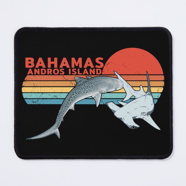 Item preview, Andros Bahamas Tiger Shark Hammerhead Shark designed and sold by NicGrayGraphic.