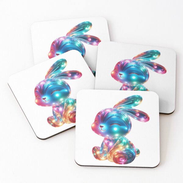 Item preview, Glassy Glow: Vibrant Bunny designed and sold by GloriousArtSKD.