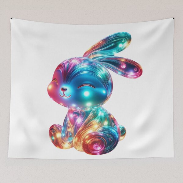 Item preview, Glassy Glow: Vibrant Bunny designed and sold by GloriousArtSKD.