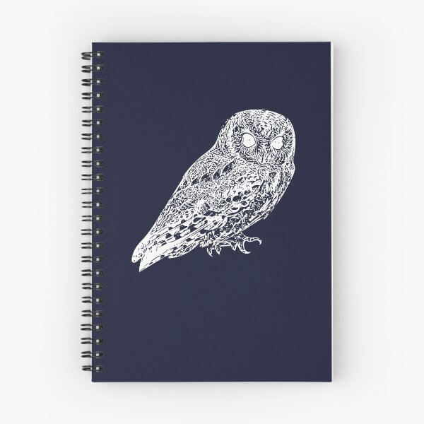 Artikelvorschau, Flammulated Owl Weiß Design entworfen und verkauft von designsasstultd.
