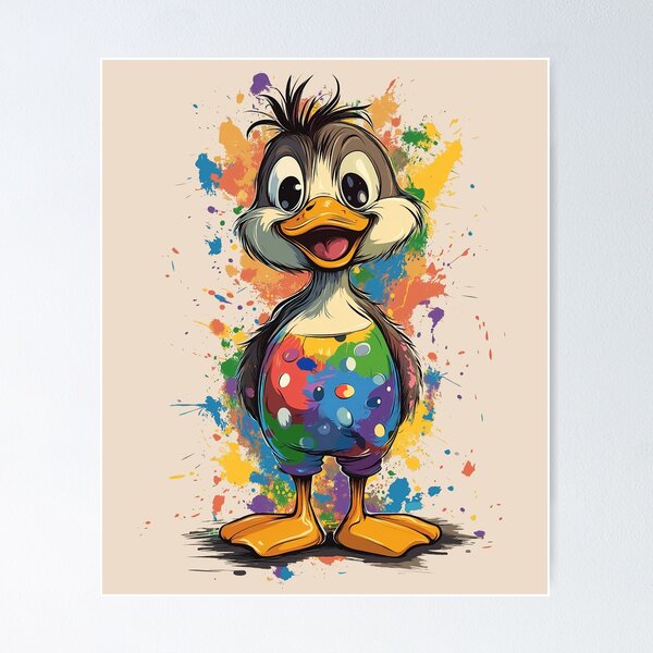 Item preview, Easter duck in colorful shorts designed and sold by dharanna.