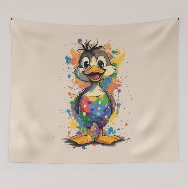 Item preview, Easter duck in colorful shorts designed and sold by dharanna.