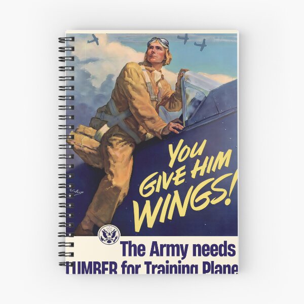 Item preview, WWII U.S. Army Air Corps Poster – “You Give Him Wings!” Vintage Propaganda Art designed and sold by ArtVectorXO.