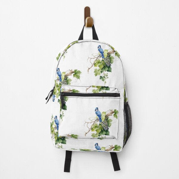Item preview, Blue Jay and Grape Tree Design. designed and sold by TheMysticNook.