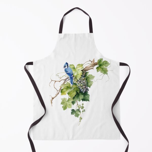 Item preview, Blue Jay and Grape Tree Design. designed and sold by TheMysticNook.