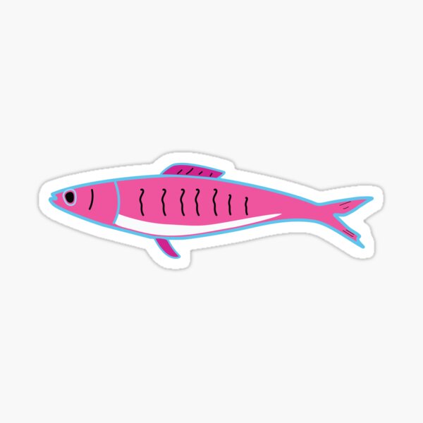 Pink Sardine Sticker
