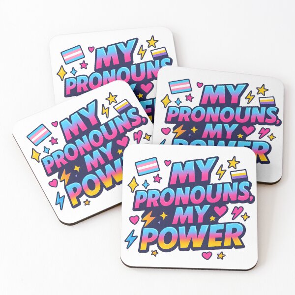 Item preview, My Pronouns, My Power – Pride Statement Design designed and sold by Haus Of Sin.