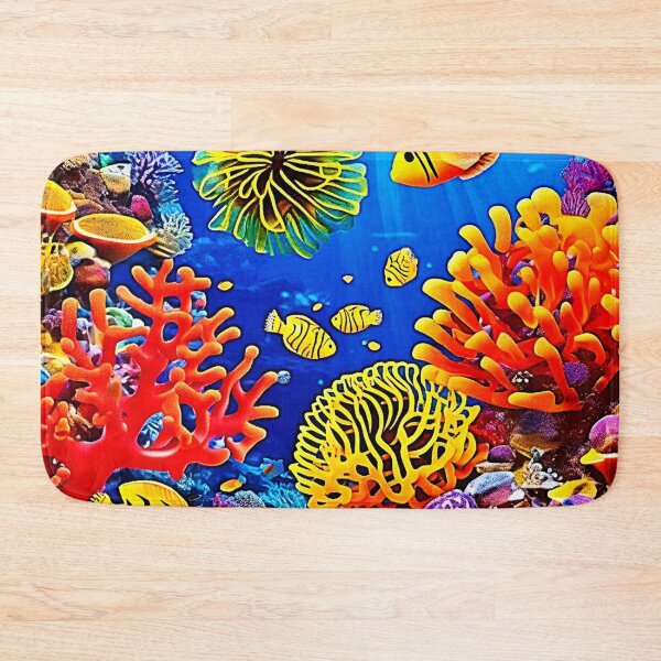 Item preview, Colorful Coral Reef Design  designed and sold by Health And Fitness Posts e-Store.