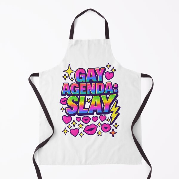 Item preview, Gay Agenda: Slay – Rainbow Pride Power Statement designed and sold by Haus Of Sin.