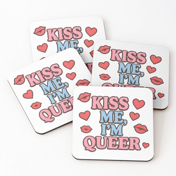 Item preview, Kiss Me, I’m Queer – Bold, Flirty LGBTQ+ Pride Design designed and sold by Haus Of Sin.