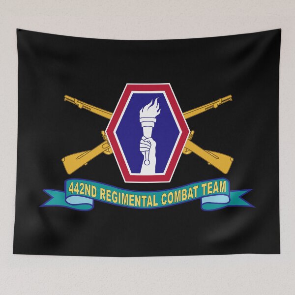 Item preview, Army - 442nd Infantry Regimental Combat Team w Br - SSI - Ribbon X 300 designed and sold by Military Insignia Products.
