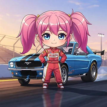 Artwork thumbnail, Drag Racer by Hallixi