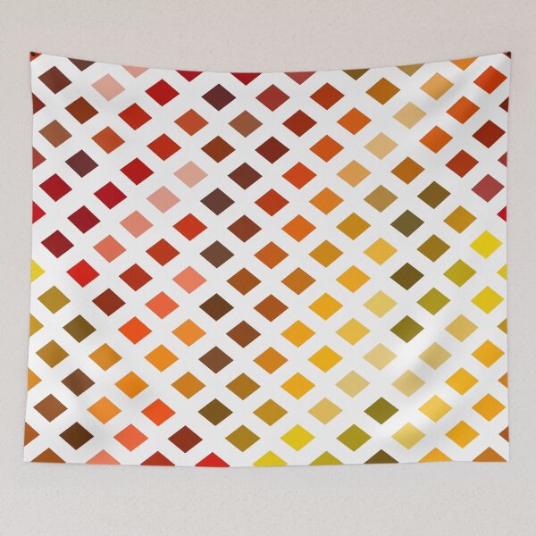 Artikelvorschau, quadratisches buntes Farbfeld Diamantgitter entworfen und verkauft von adbrotherstudio.