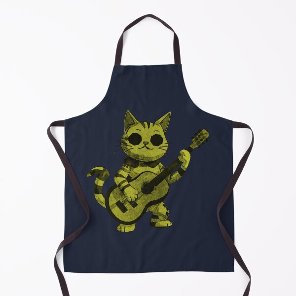 Item preview, cat playing guitar designed and sold by kinpirks.
