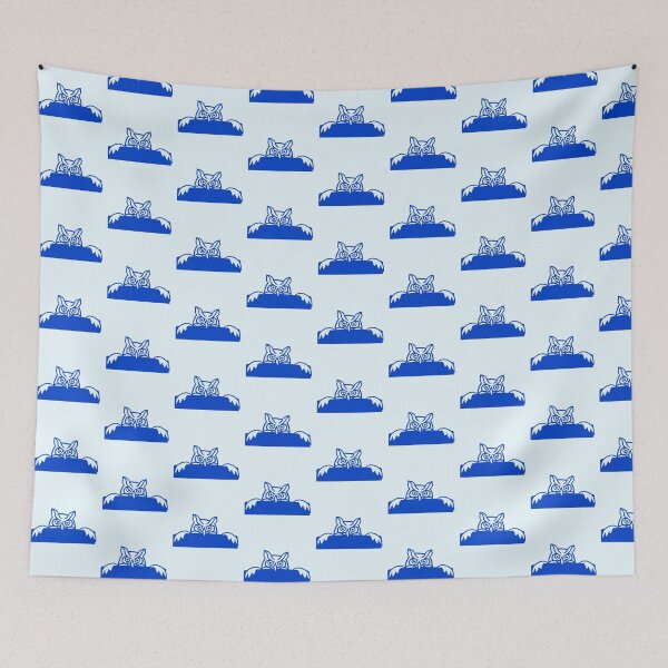 Item preview, Owl hiding behind wall fence wall sign funny cute designed and sold by shirt-o-mat.