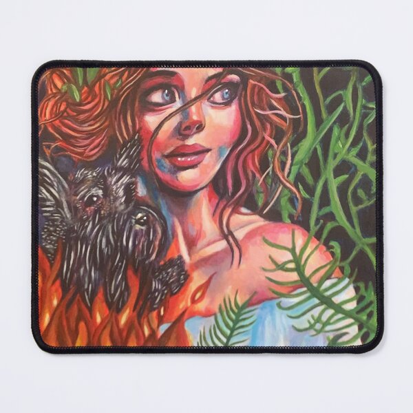Item preview, Woman holding dog designed and sold by AnnieHines.