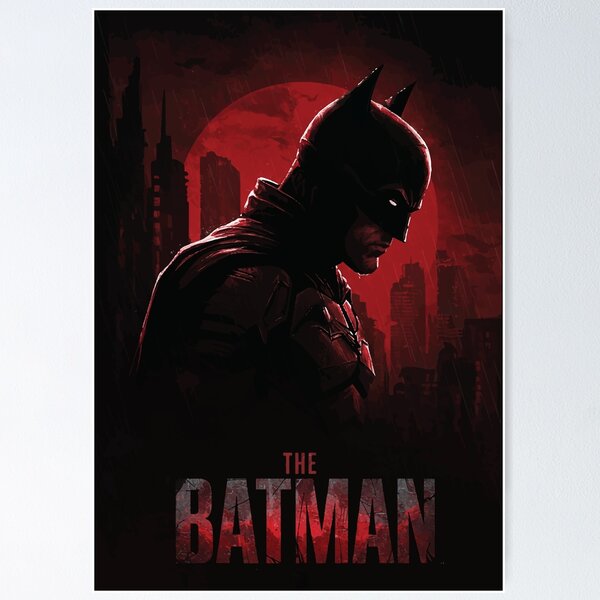 Item preview, The Batman Poster - Dark Knight in the Red Rain designed and sold by -DEEWOLF-.