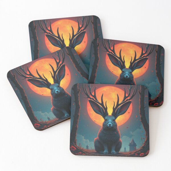 Item preview, Haunted Jackalope designed and sold by HabitableMoons.