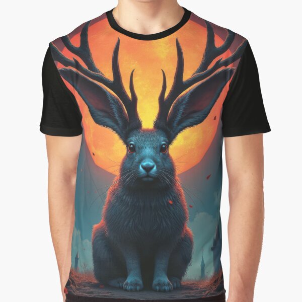Item preview, Haunted Jackalope designed and sold by HabitableMoons.