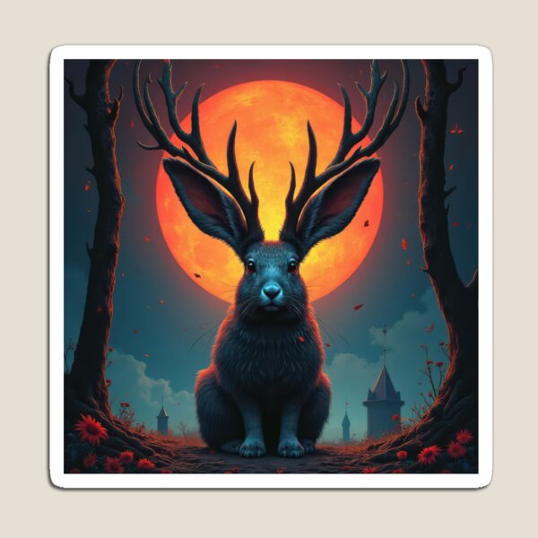 Item preview, Haunted Jackalope designed and sold by HabitableMoons.