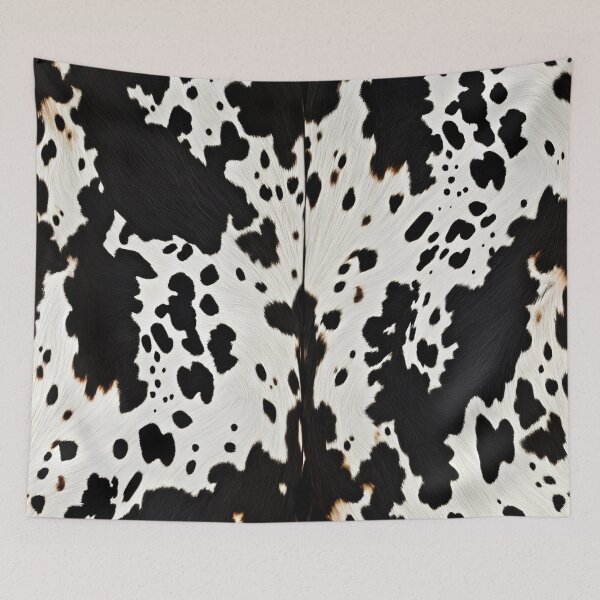 Item preview, Black and white cow leather designed and sold by RishabhArts1.