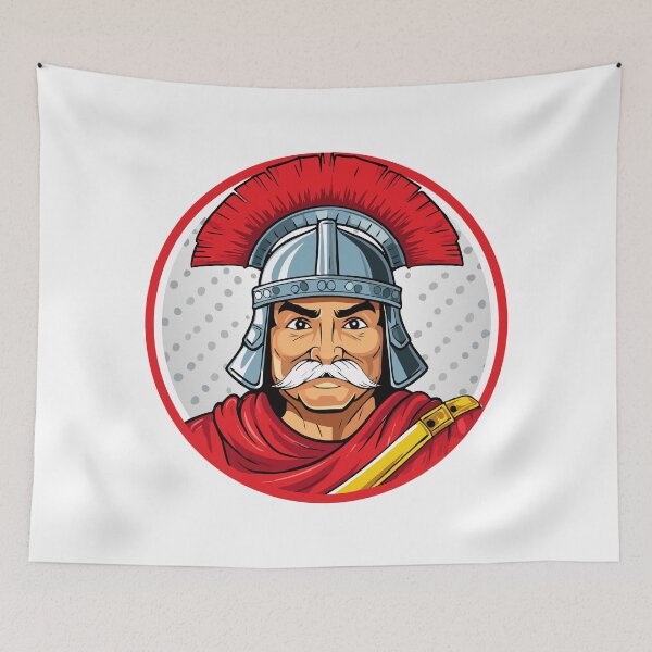 Item preview, Old roman centurion, Portrait of a Roman soldier in a helmet with crest, Roman legionary soldier designed and sold by Danler.