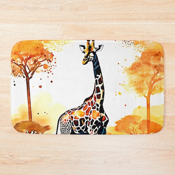 Item preview, Giraffe Savannah Art designed and sold by Health And Fitness Posts e-Store.