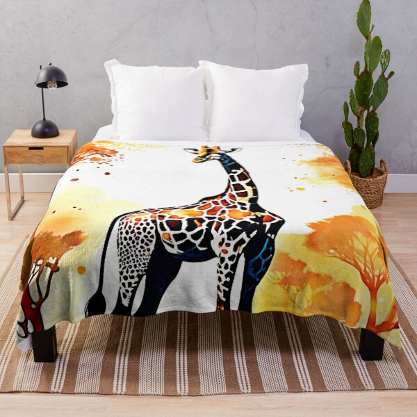 Item preview, Giraffe Savannah Art designed and sold by Health And Fitness Posts e-Store.