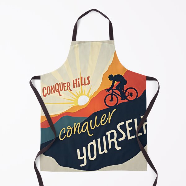 Item preview, Conquer Hills Conquer Yourself Cycling Inspiration designed and sold by nhk999.
