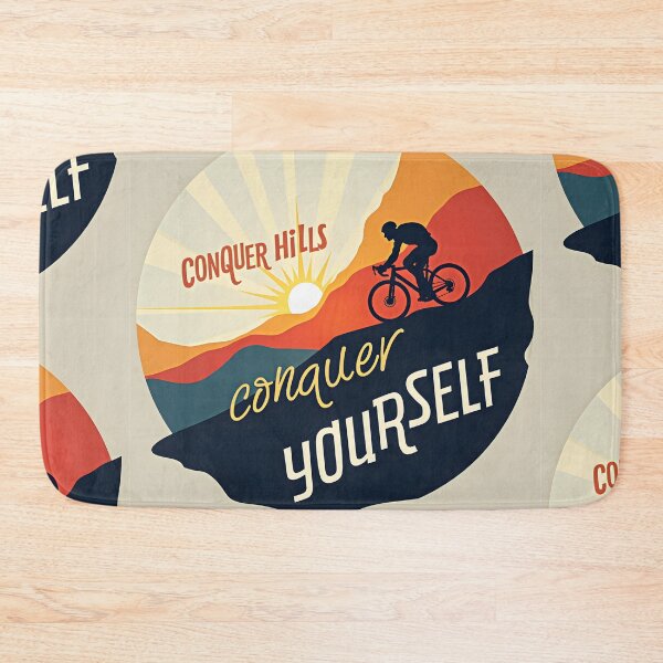Item preview, Conquer Hills Conquer Yourself Cycling Inspiration designed and sold by nhk999.
