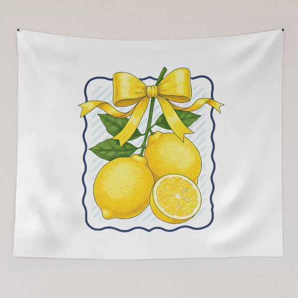 Item preview, Coquette Bow & Lemon - Spring Summer Lemon-Retro Coquette Lemon Lover designed and sold by BornBorn.