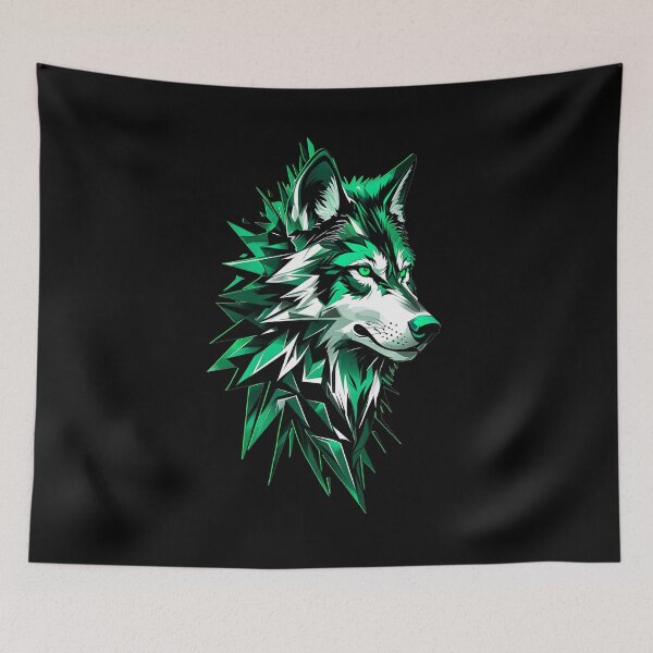 Item preview, Wolf Shape 2 - Green designed and sold by StefAnimal.