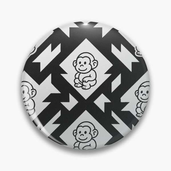 Item preview, Chunky monkey houndstooth pattern designed and sold by Bluecatfund.