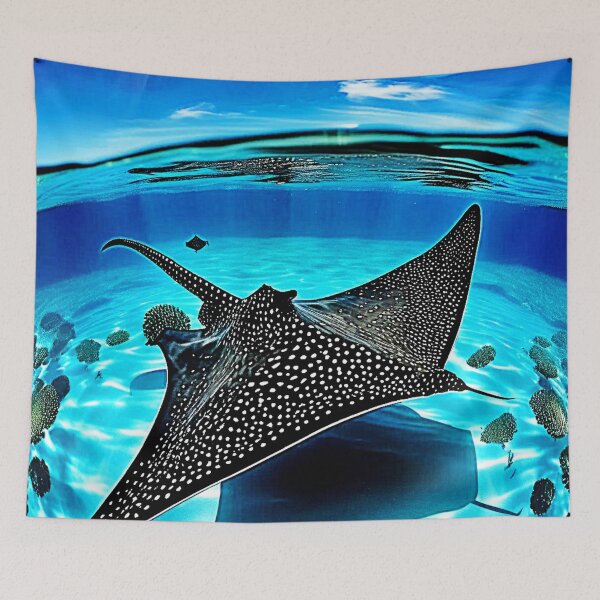 Item preview, Underwater Eagle Ray Design designed and sold by Health And Fitness Posts e-Store.