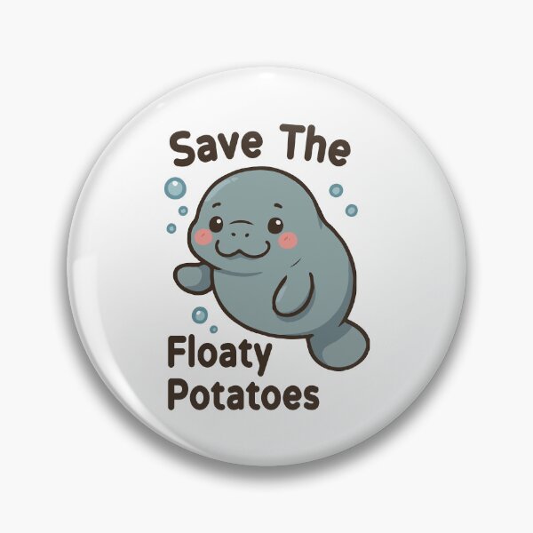 Artikelvorschau, Save The Floaty Potatoes, lustiges Seekuh-Geschenk für Meerestierliebhaber entworfen und verkauft von Graphicista.