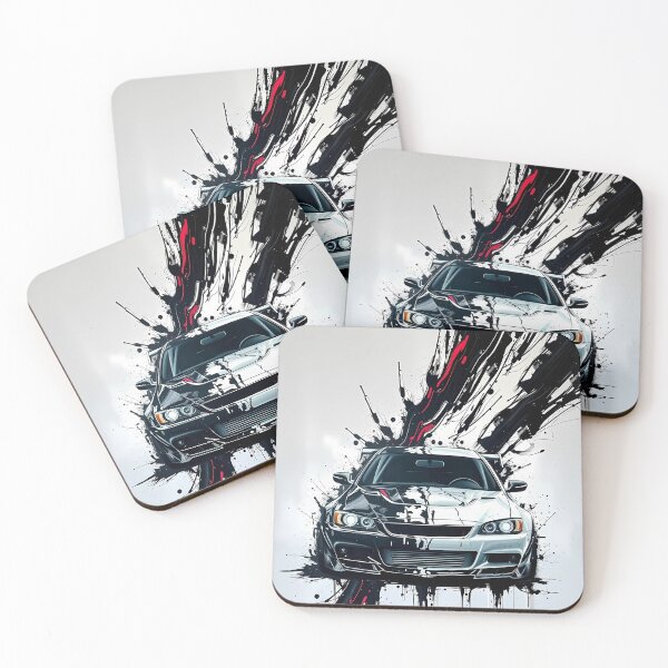 Item preview, Turbo Splash: White Street Art Car designed and sold by Inkcept.