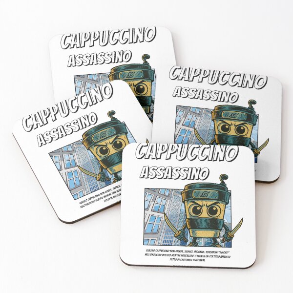 Item preview, Cappuccino Assassino 90's Comic Style  (Italian Brainrot) designed and sold by LookinFreshh.