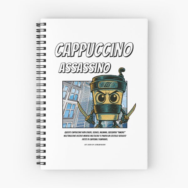 Item preview, Cappuccino Assassino 90's Comic Style  (Italian Brainrot) designed and sold by LookinFreshh.