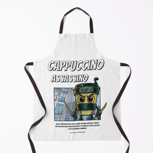 Item preview, Cappuccino Assassino 90's Comic Style  (Italian Brainrot) designed and sold by LookinFreshh.