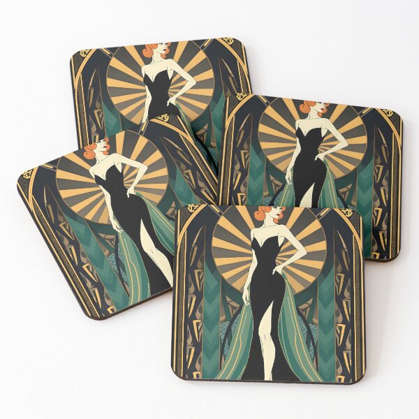 Item preview, Jazz Age Glamour: A Striking Art Deco Design designed and sold by AI-Syn-Pro.