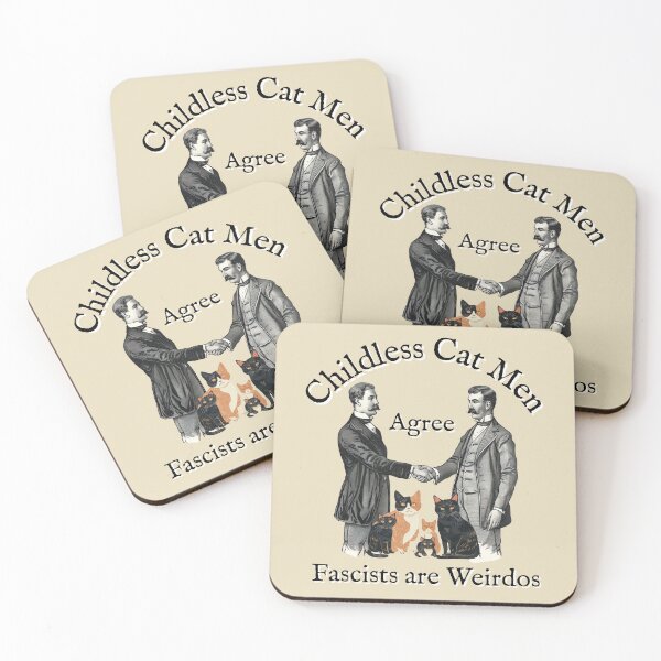 Item preview, Childless Cat Men Agree... designed and sold by TheBloomingCat.