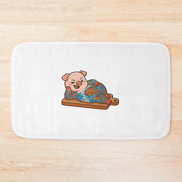 Item preview, Kalwaii Pig Boss – Tattooed King of Yum designed and sold by Tonsala.