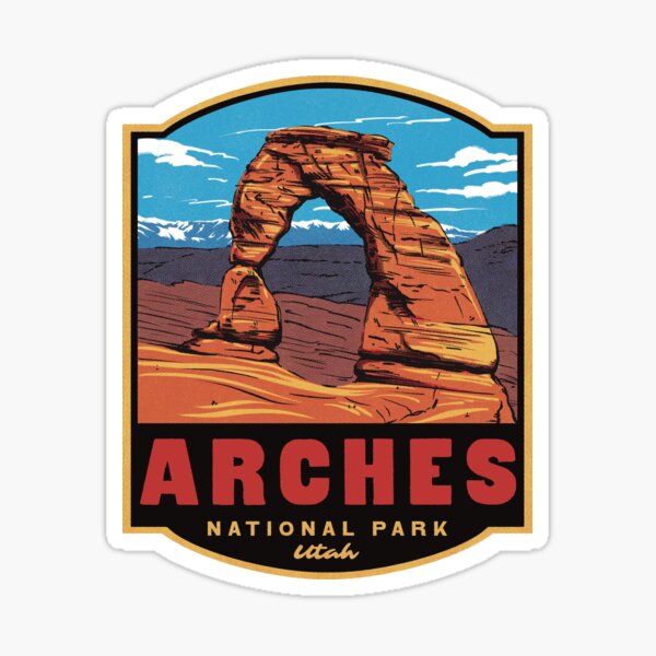 Item preview, Arches National Park Utah Retro designed and sold by HalpinDesign.