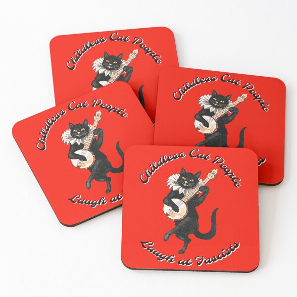 Item preview, Childless Cat People Laugh at Fascists designed and sold by TheBloomingCat.