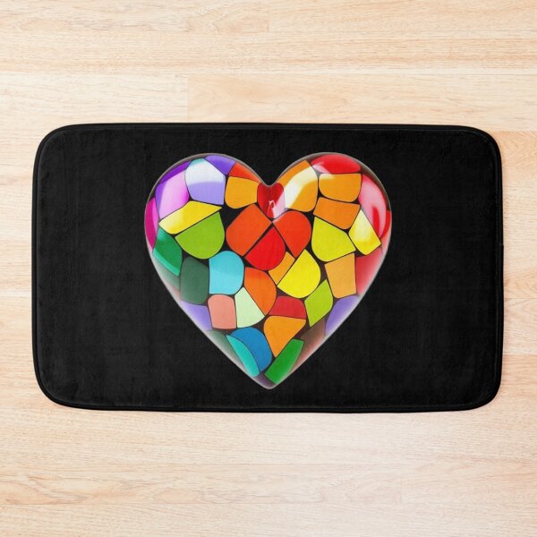 Item preview, Colorful Mosaic Heart – Abstract Pop Art Design designed and sold by Thavi.